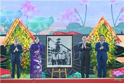 Chủ tịch Quốc hội Vương Đình Huệ dự Lễ kỷ niệm 60 năm Bác Hồ về thăm tỉnh Thái Nguyên
